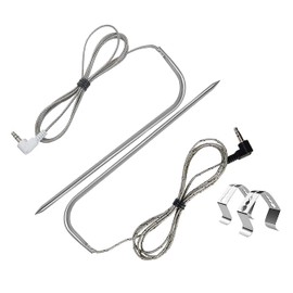 Replacement for Traeger Meat Probe,Compatible with Traeger Wood Pellet Grills and Smoker,Equipped with Stainless Steel Grill Holder kit 2 PCS