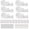 Rybtd 6 PCS Child Safety Clear Roman Blind P Clip