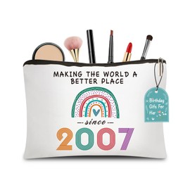 CoCoCherry 18th Birthday Gifts for Girls, 18th Birthday Gifts Cosmetic Bags, 18th Birthday Gifts for Her Keepsake, Birthday Gift Ideas for Her (2007)