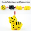URSKYTOUS 60Pcs Animal Erasers Desk Pets for Kids Animal Pencil