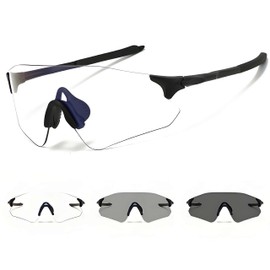 Cycling Glasses, Self-tinting for Men and Women, Photochromic Sunglasses, Photochromic Sports Glasses, Clear Cycling Glasses, UV400 Protection for Mountain Biking, Cycling, Running Glasses and Outdoor
