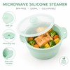 Collapsible Silicone Microwave Steamer with Removable Rack