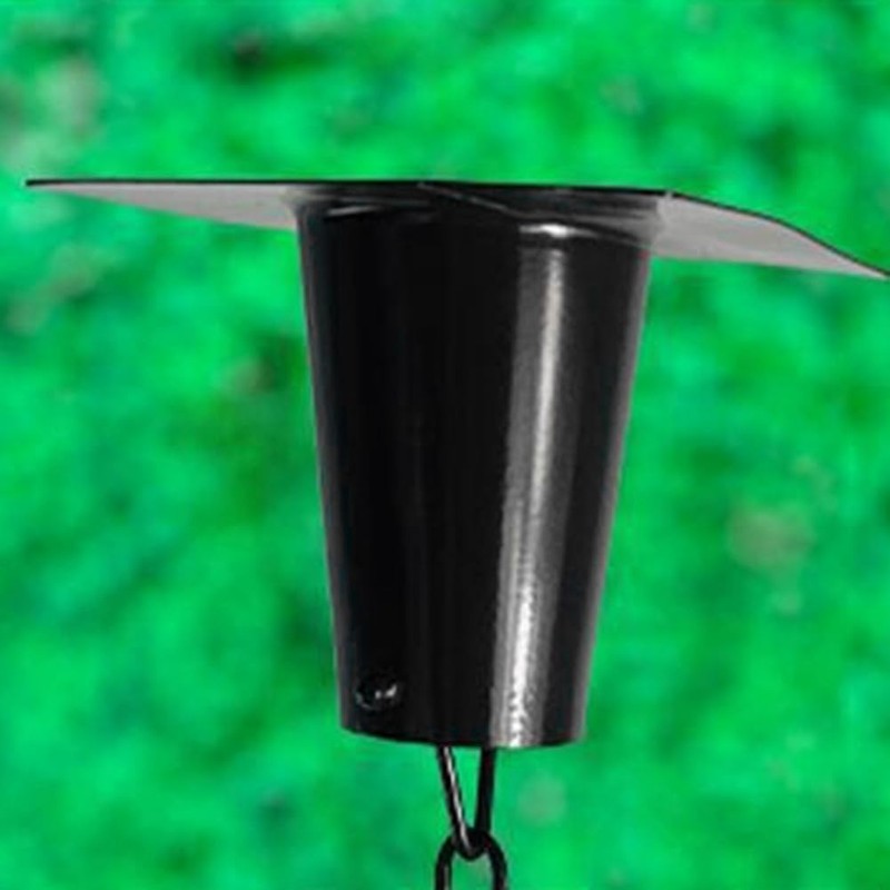 Eleqldwen Rain Chain Gutter Adapter Metal Rain Chain Adapter for