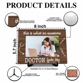 valucise Doctor Pictures Frame, This Is What An Awesome Doctor Like This Photo Frame, Appreciation Thank You Gifts For Best Doctor, Office Home Living Room Bedroom Decoration -a38