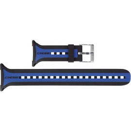 Cressi Watchband for Leonardo, Black/Blue