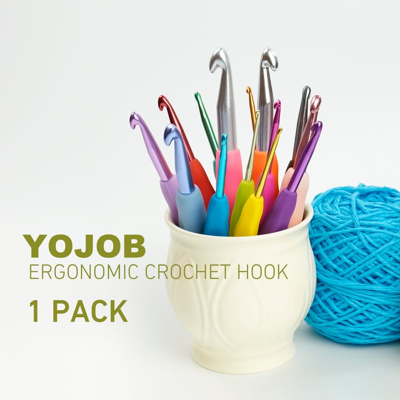 8mm Crochet Hook, Supers Smooth 8 mm Ergonomic Crochet Hooks