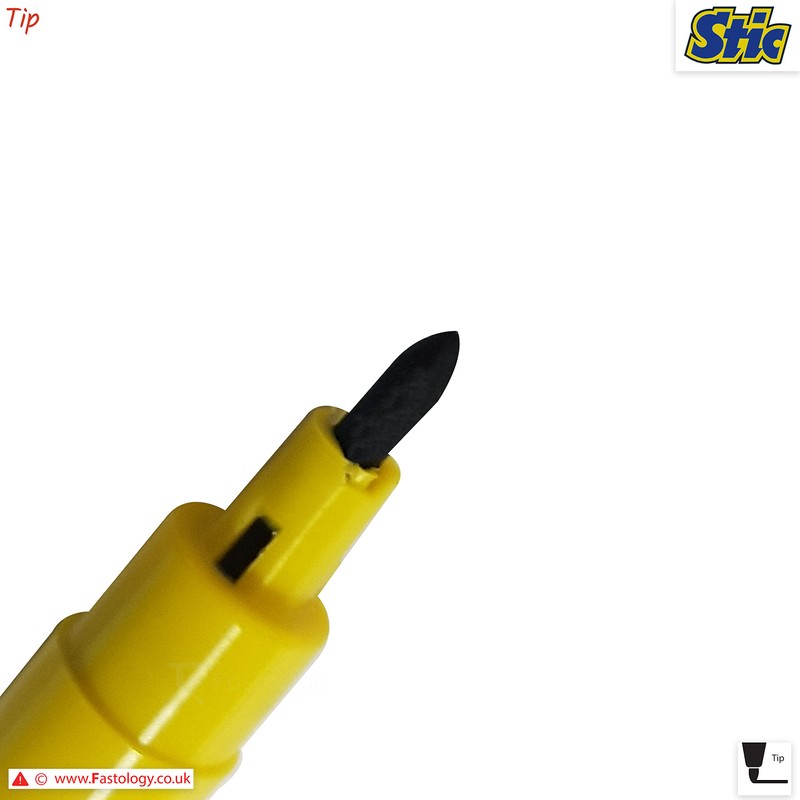 Felt Tip Pens, BLACK, VAI-STIX Colouring Drawing Pens, Pack of