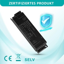 lichtvoll LED Transformer 12 V 18 W Transformer 230 V to 12 V LED 1.5 A LED Driver 12 V, Transformer 230 V 12 V LED Driver 12 V, LED Power Supply 12 V LED Transformer No LED Flicker, No Transformer