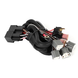 Car LED Light Headlight Wiring Harness Lighting Boost With For H4 Adapters Four Lights