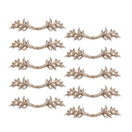 Fvstar 10pcs Antique Dresser Handles,Kitchen Cabinet Pulls,Vintage Drawer Pulls and Knobs,Furniture Cupboard Door Handles for Bathroom,2.5 inch Hole to Hole (Antique Silver)