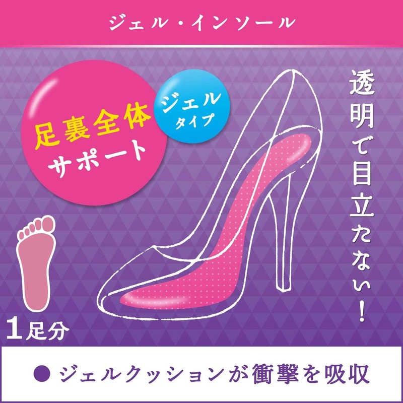 レキットベンキーザー・ジャパン ドクター・ショール パーティーフィート ジェルインソール クリア