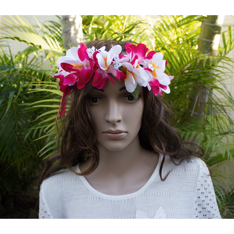 Rainview Creations Women Teen Girls Floral Headband Hawaiian Plumeria Flower