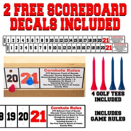 Cornhole Board Wraps and Decals for Boards Set of 2 Skins Professional Vinyl Covers Sticker Great Drinking Game Minimal Wooden Style Cornhole Wraps Cornhole Skins Wraps for Boards