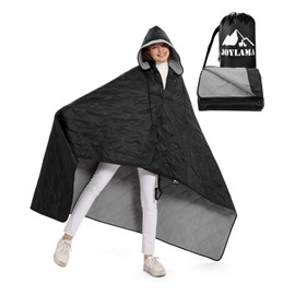 JOYLAMA Outdoor Camping Blanket, Fleece Waterproof Stadium Blanket with Portable Bag, Lightweight for Cold Weather, Sports, Pet, Beach, Picnic, Stadium, Travel, Car, 79 * 54inch