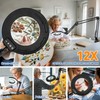 HITTI Ultra Long 12X & 30X Magnifying Glass with Light