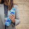 Quokka Solid Blue Irises Stainless Steel Thermal Flask 850 ml
