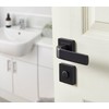 Yale Bologna Black Door Handle 35-ZR-8x8-A003-WC-56-11, Stylish Modern Design for