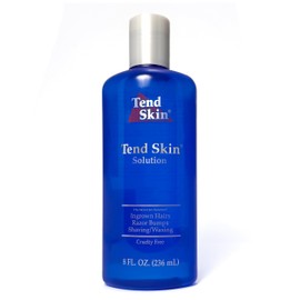 Tend Skin Solution for Unsightly Razor Bumps, Ingrown Hair and Razor Burns, Post Shaving and Waxing Toner for Men and Women, Made in USA, 8 Oz