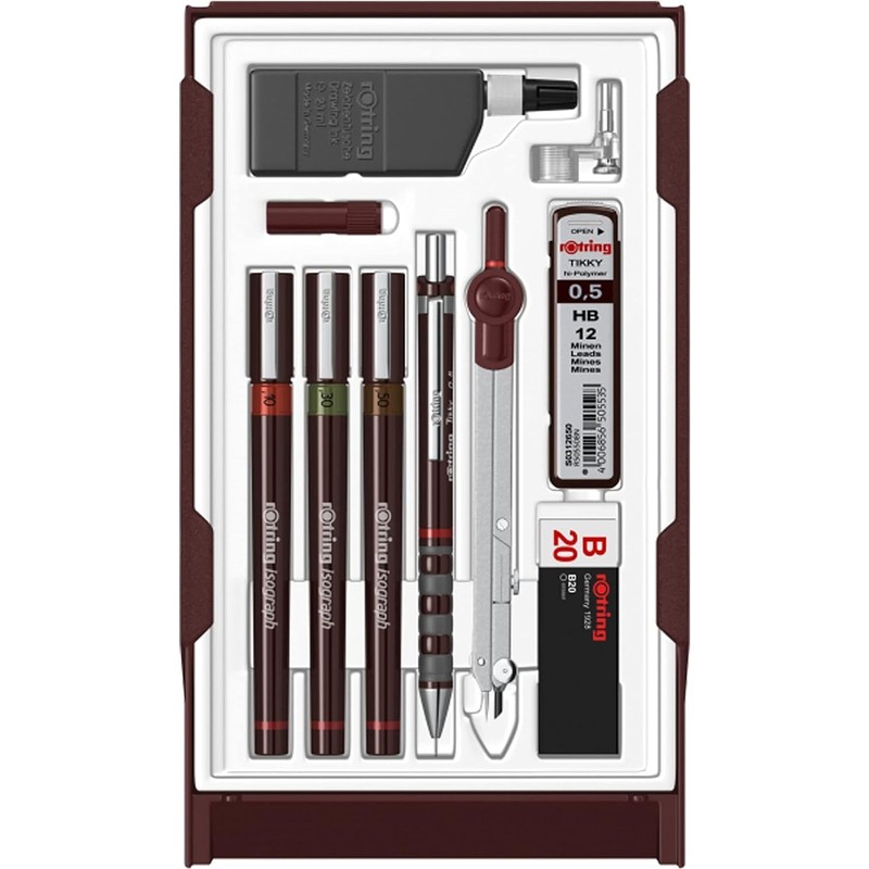 rOtring Isograph Technical Pen Master Set S0699420 | 3 Fineliner