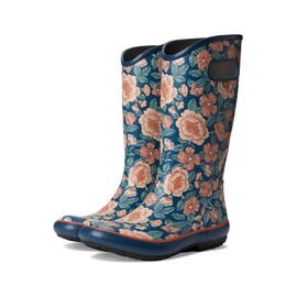 BOGS Women's Rainboot Tapestry Floral Rain Boot, Navy Multi, 8