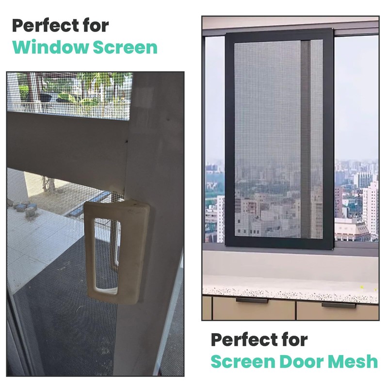 tonchean 304 Stainless Steel Windows Screen Mesh Roll Replacement, 98.4