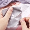 SEVENWELL 50pcs Jewelry Cleaning Cloth Gray Polishing Cloth for Sterling
