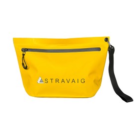 Stravaig Zip Bag – Small Water Resistant Trinkie Bag, Dry Bag & Accessories Holder | 500D PVC Pouch with spashproof Zip for Swimming, Travel | Secure Water-Resistant Bags (Yellow)