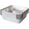 encase 25 x Large Aluminium Foil Food Containers Trays 9''x9