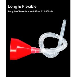 Funnels for Automotive Use,Plastic Small Funnel for Oil Change,Flexible Funnel with Long Hose for Gas,Fuel,Gasoline,Water,Fluid,Liquid Transmission