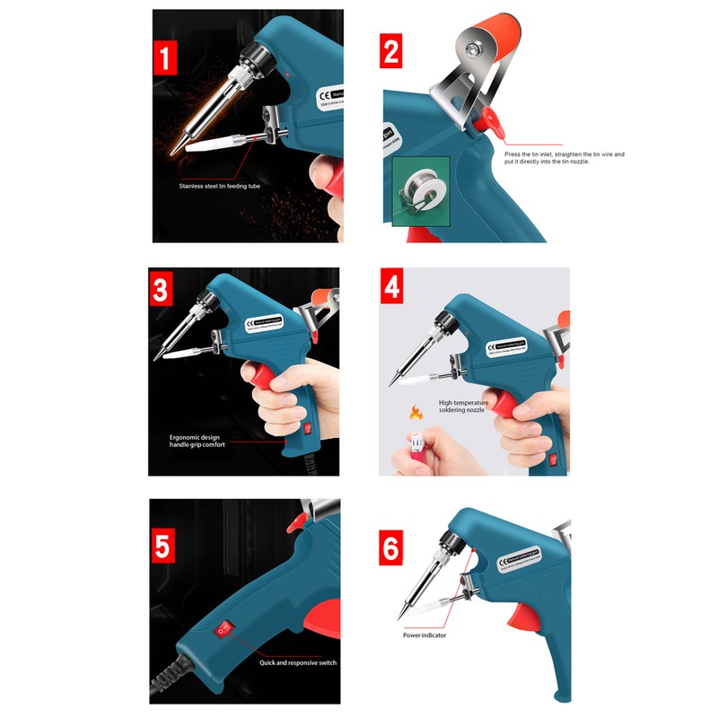 60W Handheld Soldering Iron Automatic Tin Feeding Machine Electronic Welding