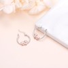 SHAOAN 925 Sterling Silver Sloth Hoop Earrings for Women Cute