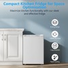 COWSAR 2.6 Cu.Ft Mini Fridge with Freezer, Single Door Compact