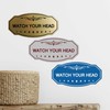 Signs ByLITA Victorian Watch Your Head Sign (Red/Yellow) - Large