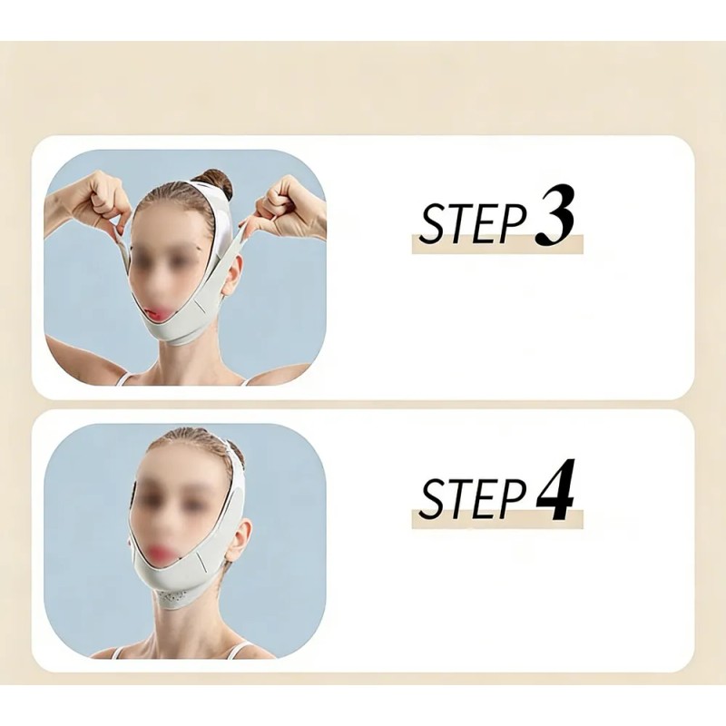 2 Mentonera Faja Forma V Oferta Reduce Arruga Papada Cachete