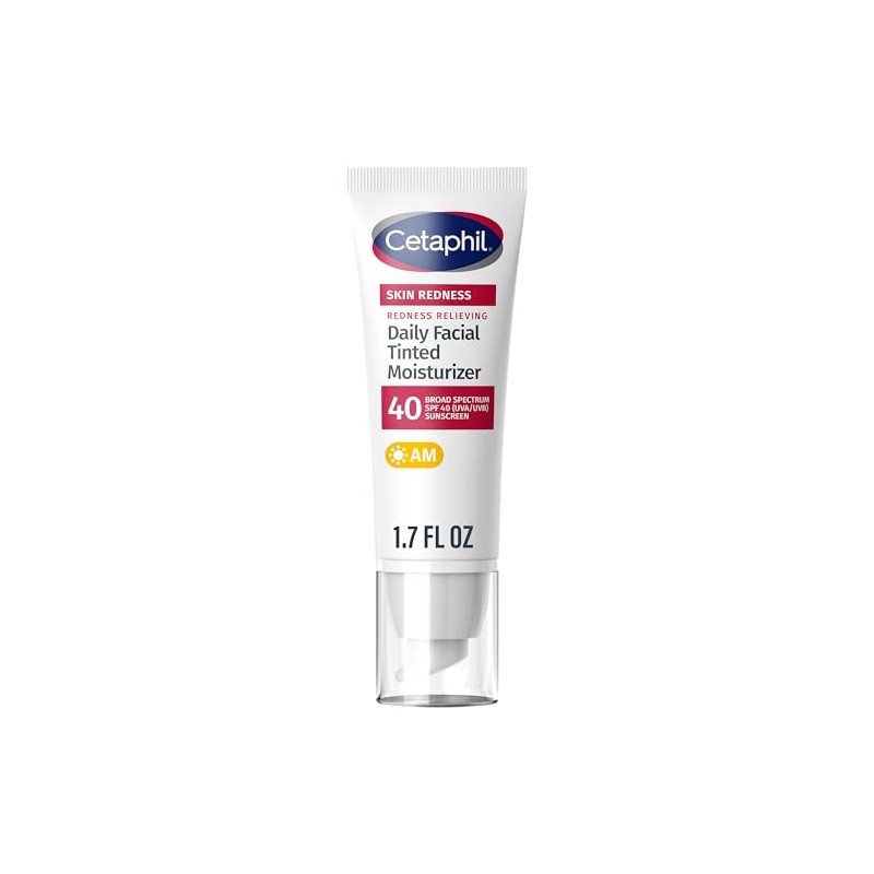 Cetaphil Redness Relieving Daily Facial Moisturizer SPF 40, 1.7 Ounce