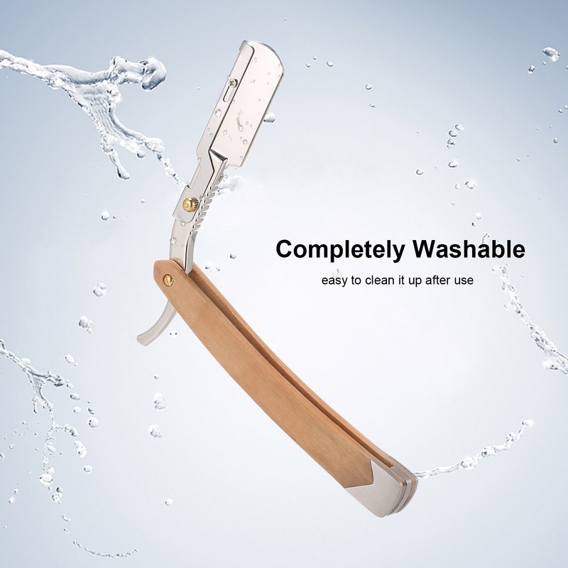 Straight Razor with 10PCS Blades & Storage Bag Shaving Razor