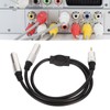 3.5mm to Dual 6.35mm Cable Male to Dual Female Plug