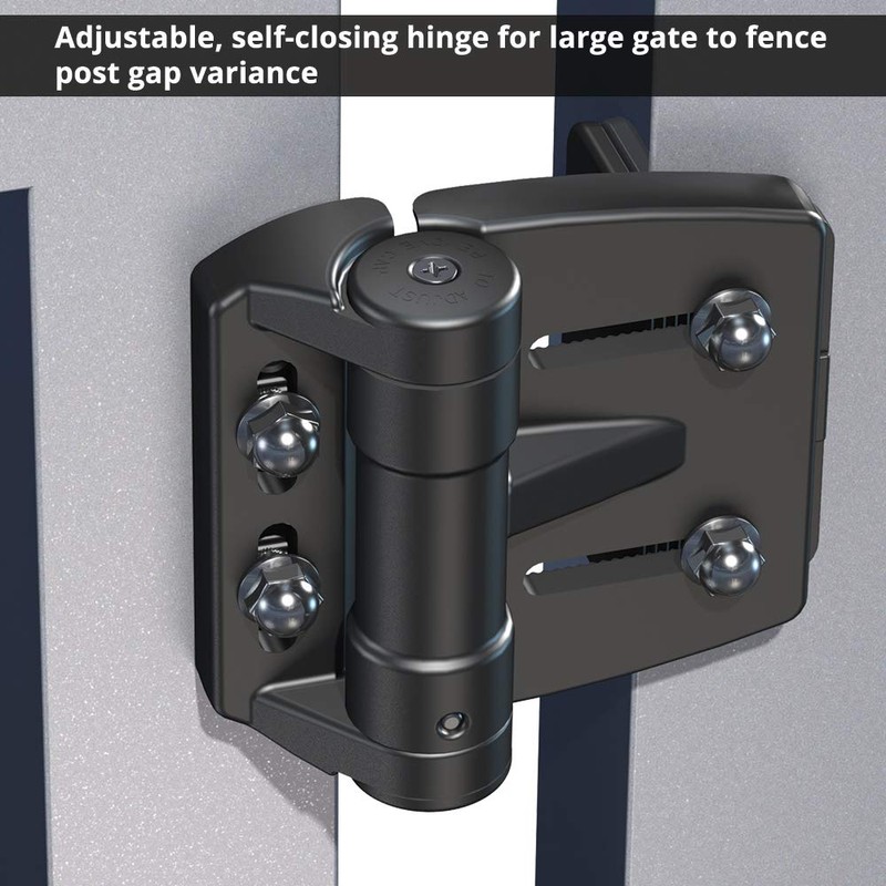 D&D Technologies TCAMA2 Multi-Adjust Regular Duty Gate Hinges, For Self