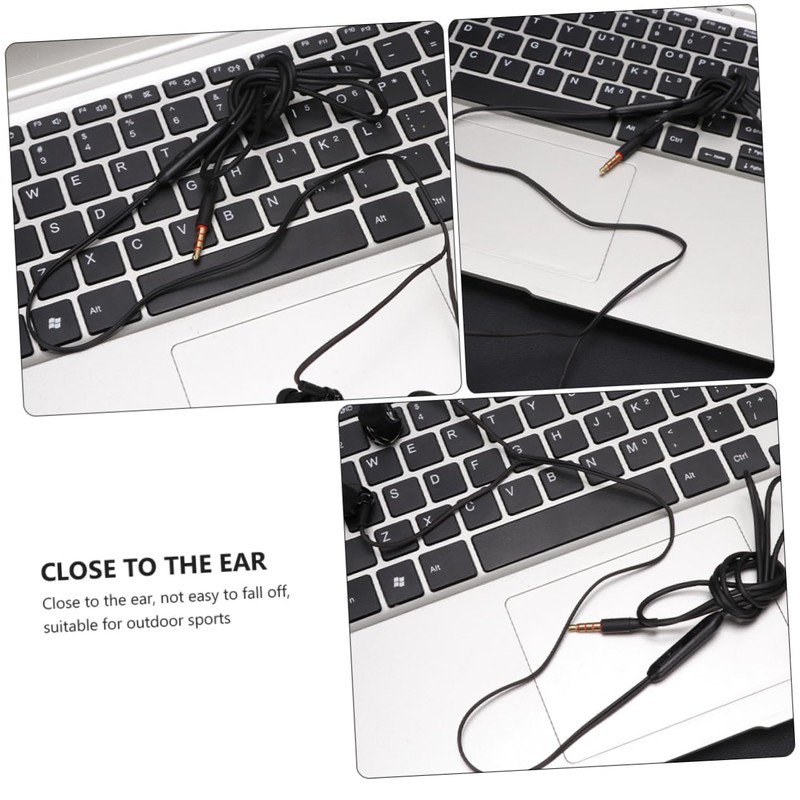 LABRIMP 2pcs Ear Hanging Headphones Comfortable Wired Earbuds for Sports