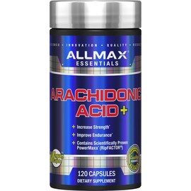 ALLMAX Nutrition Allmax Essentials Arachidonic Acid+ - 120 Cápsulas - Aumenta La Fuerza Y Mejora La Resistencia - Sin Gluten - 30 Porciones 120 Unidades (Paquete De 1)