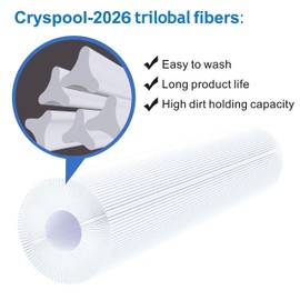 Cryspool® CRP35B Filter Compatible with Hot Springs Limelight Hot Tub, 2018+Pulse, Flash, Flair, Prism, Beam-78161, Watkins 1642301-1, 78161, 78286, 35 Sq. Ft Spa Filter Cartridge, 2 Pack