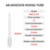 50Pieces Epoxy Mixing Nozzle Static Mixing Tube Mixing Nozzle for