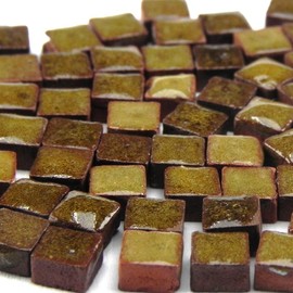 ALEA Mosaic RC03 Mini Mosaic Tiles 5 x 5 mm Pack of 1000 Ochre Brown