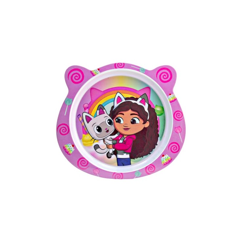 Funkids - Plato largo en forma de gato Gaby Doll