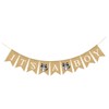 jojofuny Boys 1st Birthday Party Banner Animal Print Shower Decor