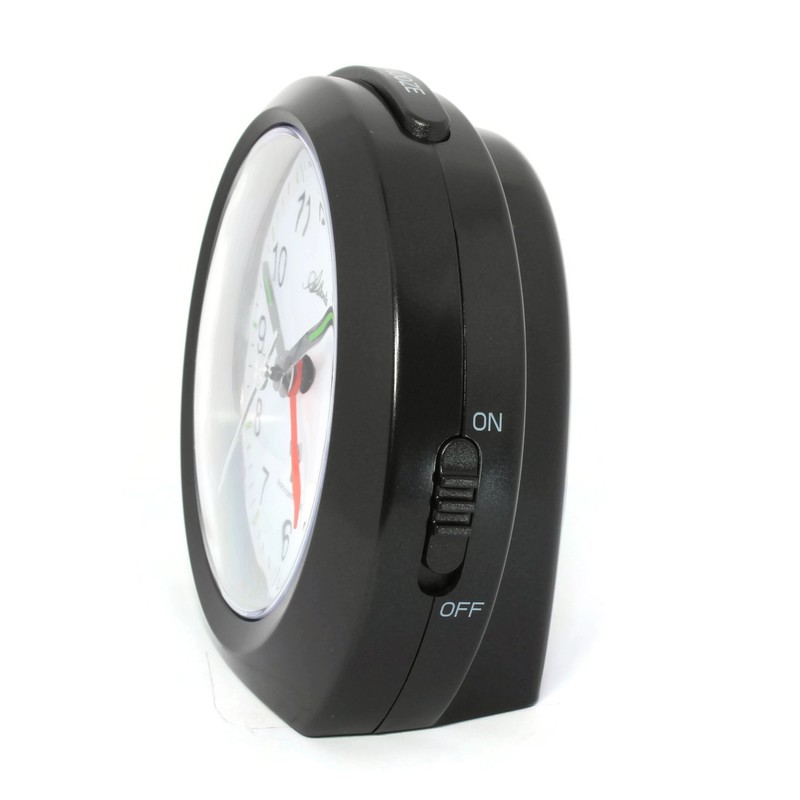 Radio Alarm Clock without Ticking with Light Snooze Luminous Hands