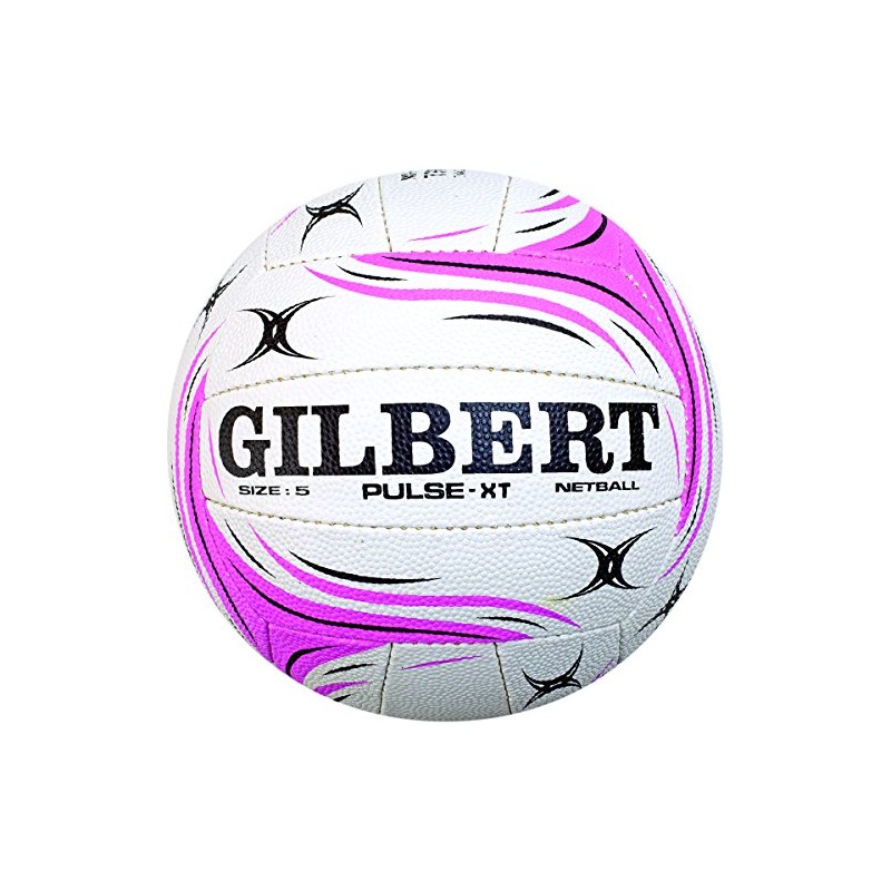 Gilbert Boys Pulse XT Match Net Ball - White/Pink/Black, Size