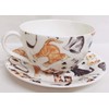 Cats Breakfast Cup & Saucer Set Fine Bone China Cute