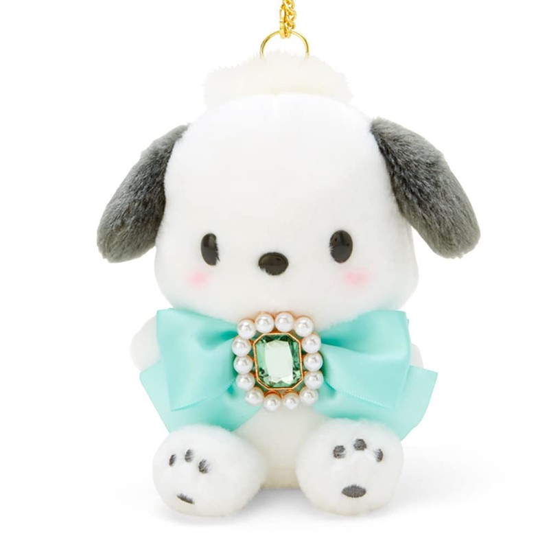 Sanrio 674028 Sanrio Bag Charm, Pochacco, Sparkling Bijou Series, Character,