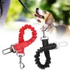 2pcs Pets Car Seat Belt Retractable Dog Leash Explosionproof Nylon